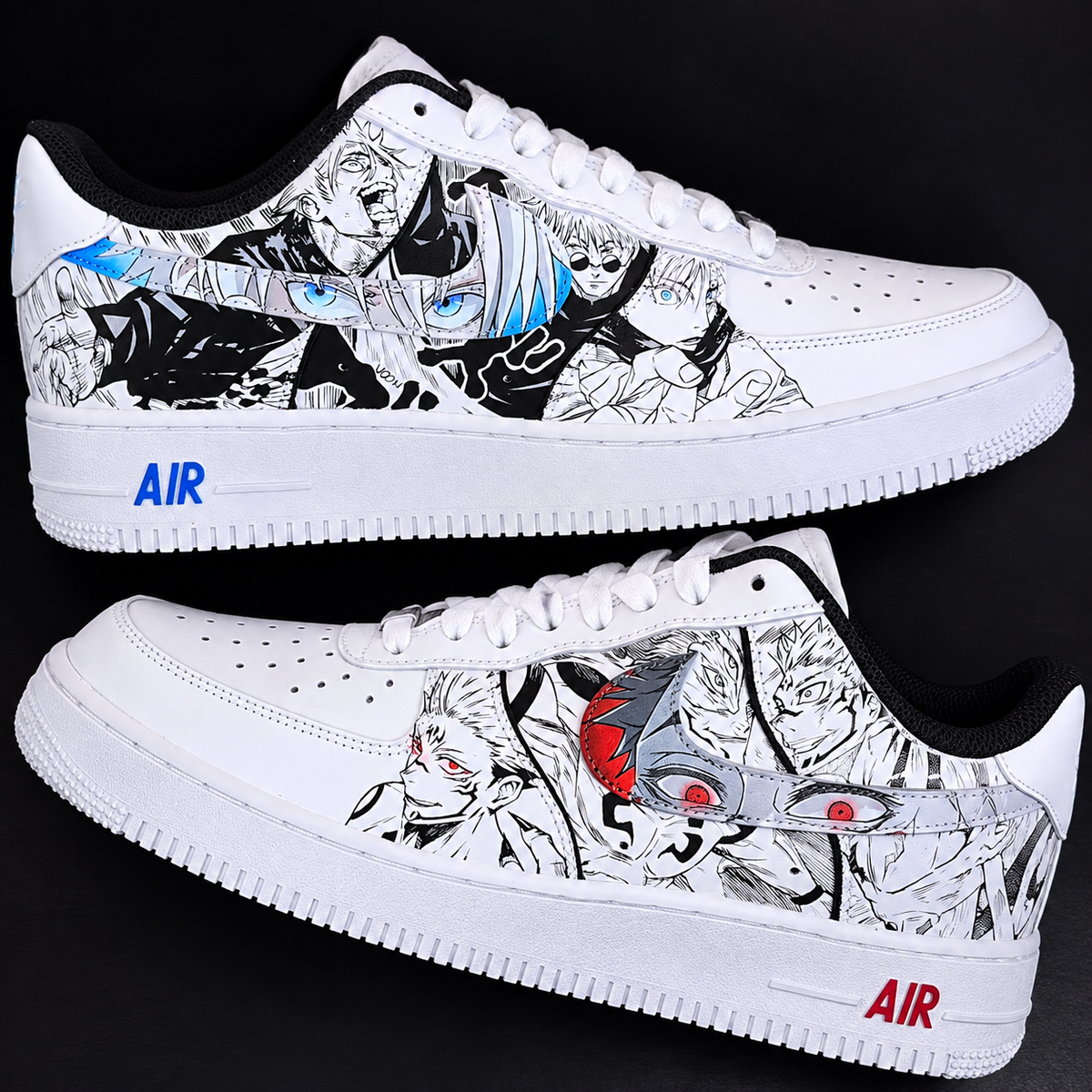 Pink Drip Stitch Custom Shoes Air Force 1