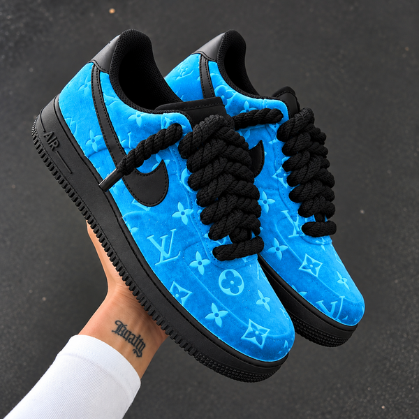 Custom Sneaker LV Blue Velvet x AF1